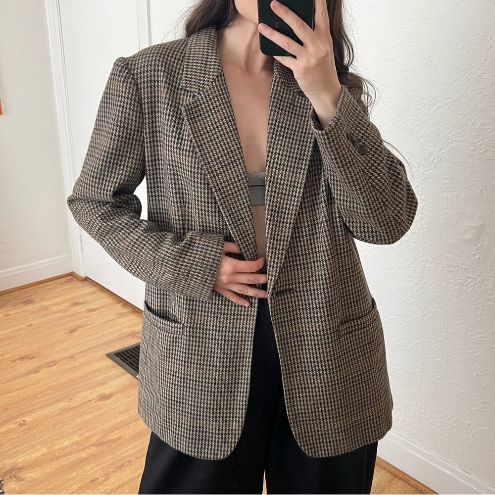 **SOLD** Vintage Houndstooth Blazer